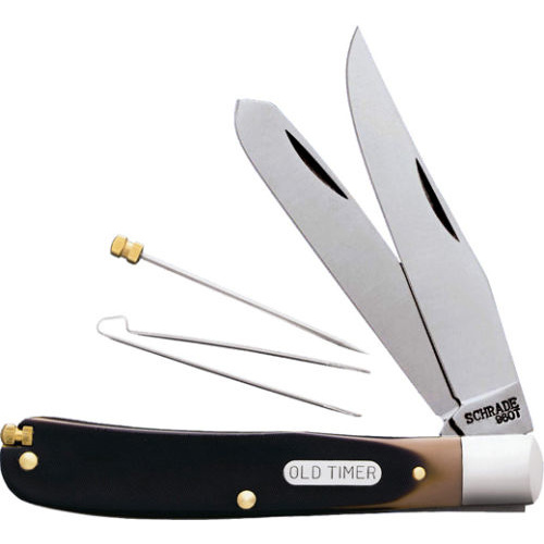 Schrade Old Timer® 96OT Bearhead Trapper 2 Blade Folding Pocket Knife