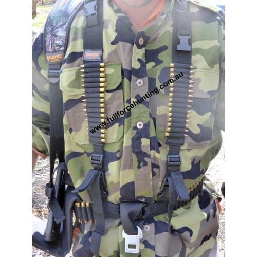 Eagleye HG Blackbelt 52 Rifle Rounds Ammo Belt and Holster with Safety Harness
