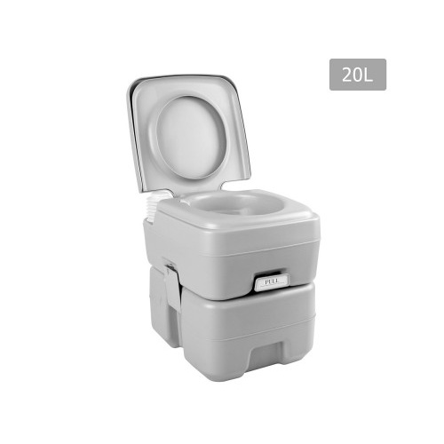 Weisshorn 20L Portable Outdoor Camping Toilet - Grey