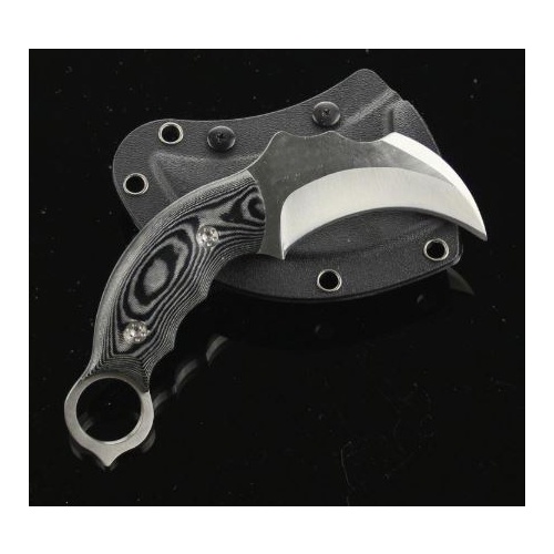 Karambit with Black Micarta Handle and Kydex Sheath