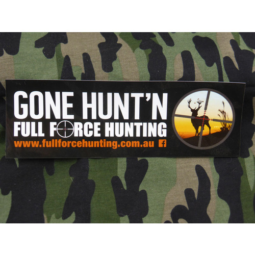 Full Force Hunting Gone Hunt'n Design Sticker 210mm x 70mm