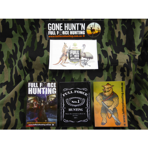 Full Force Hunting Designer Sticker Set of 5