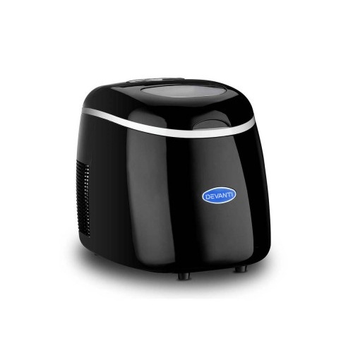 Devanti Portable Ice Cube Maker Machine Black 2L