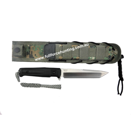 Kizlyar Supreme Aggressor AUS-8 Satin Tanto Fixed Blade Tactical Knife