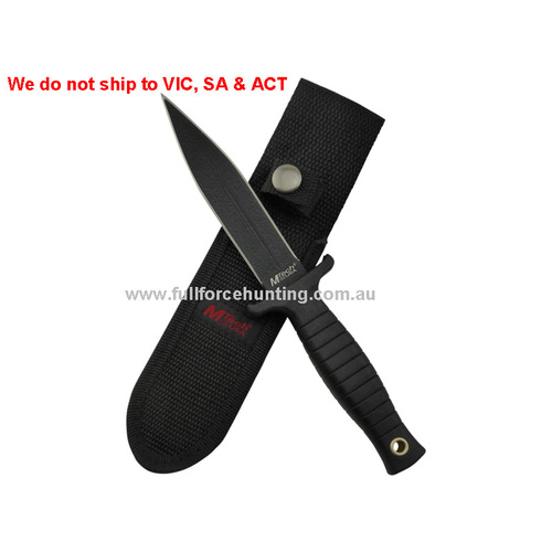 MTech Boot Knife MT-097 Black Tactical Fixed Blade
