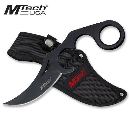 MTech MT-20-38BK Upswept Fixed Blade Black Stainless Karambit