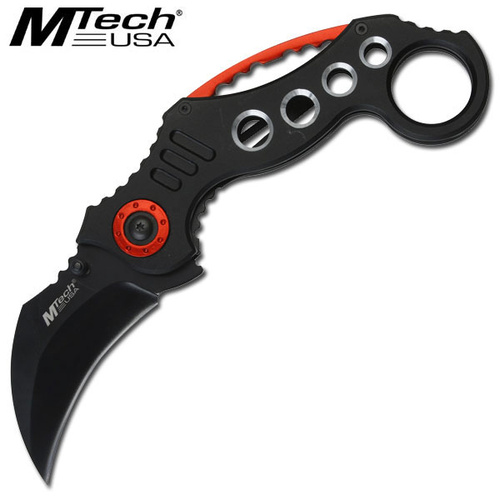 M-Tech USA MT-529BK 7" Black Karambit Folding Knife