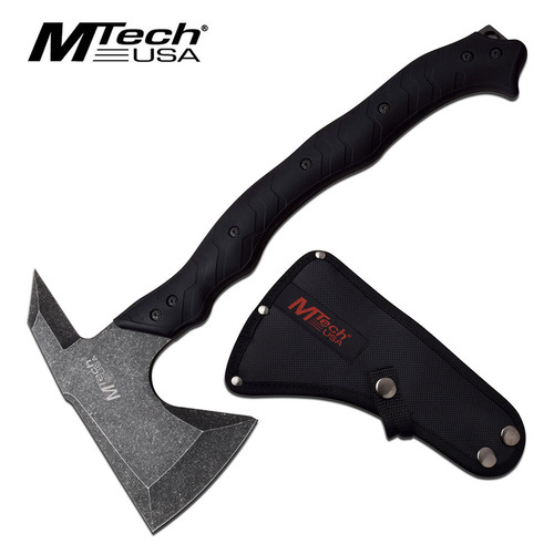 MTech MT-AXE13T 14.5" Stonewashed Tactical Axe with Nylon Sheath