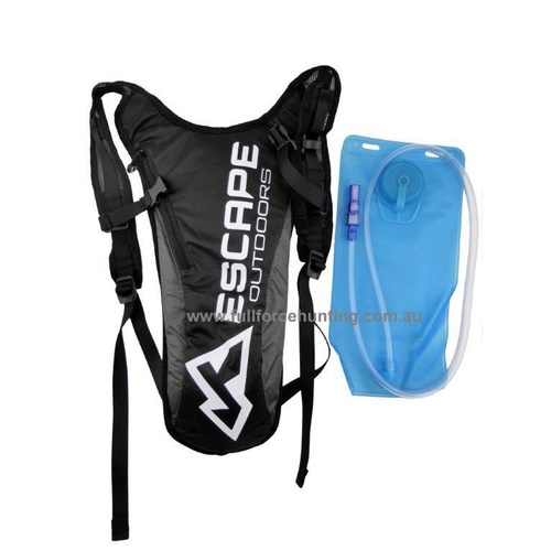 Black Escape  2L Missile Hydration Water Bottle Backpack Pack