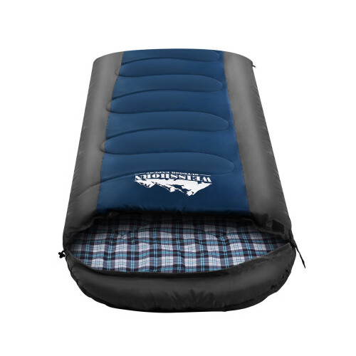 Weisshorn Sleeping Bag Bags Single Camping Hiking -20°C to 10°C Tent Winter Thermal Navy