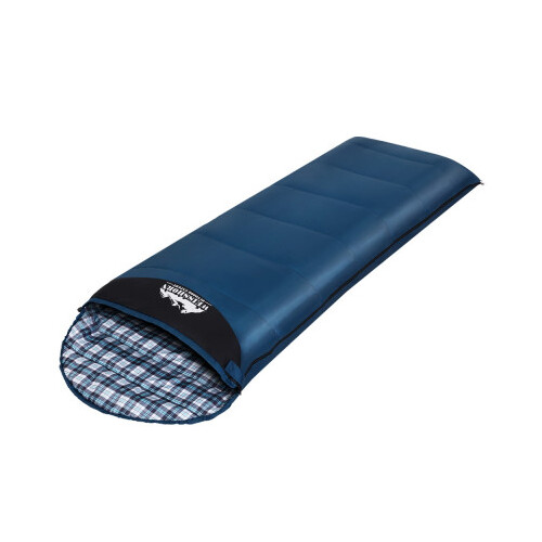 Weisshorn Sleeping Bag Single Camping Hiking Winter Thermal Blue