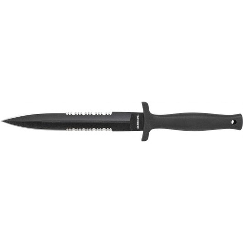 Schrade SCHF44LS Double Edged Boot Knife with Leather Sheath
